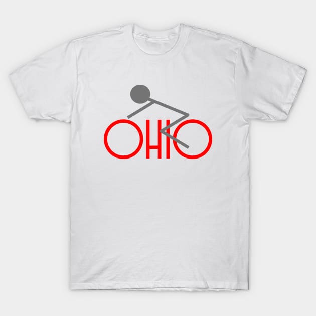 Ohio Bikes T-Shirt by Quaker Village